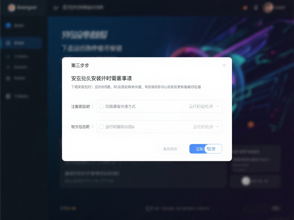 第三步：安装时需注意事项
下载安装包后，双击运行