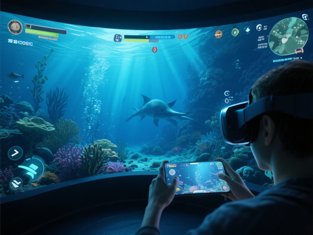 基于虚拟现实（VR）、增强现实（AR）等技术，海洋