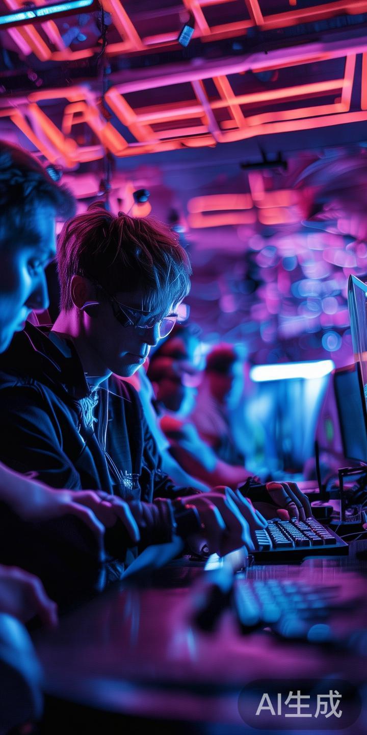 电竞比赛场景充满快速变化和丰富细节，高帧率、快速对